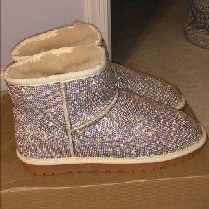 Women’s Rhinestone Slipper Boots